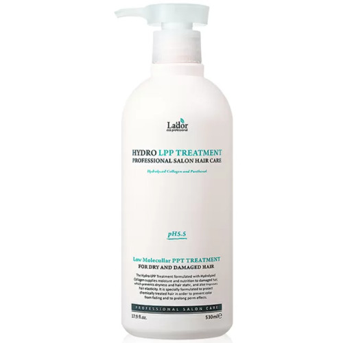La`dor маска для пошкодженого і сухого волосся з колагеном hydro lpp treatment, 530 ml